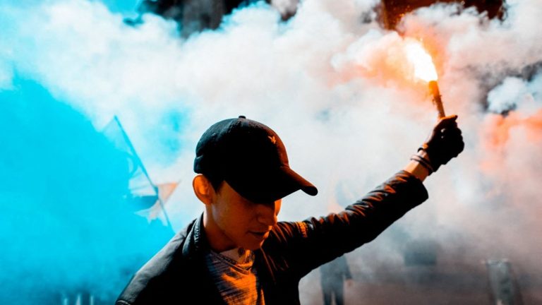 A demonstration by the far-right Action Française prohibited movement in Paris on Sunday