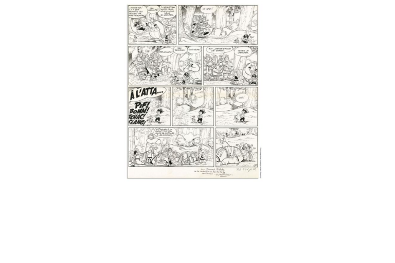 A sheet of Asterix at auction