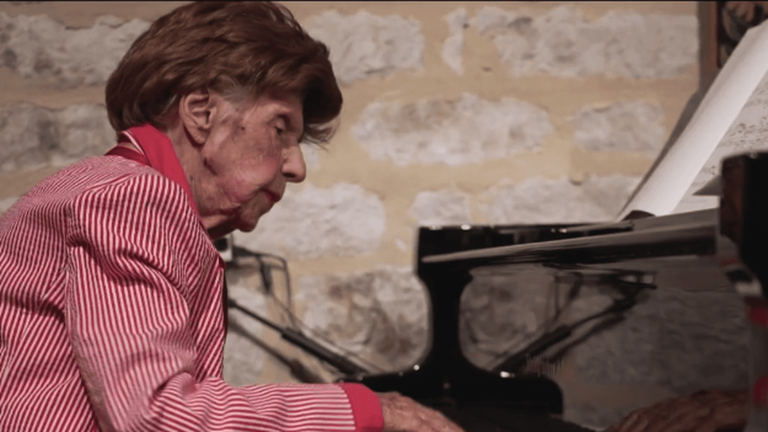 At 108, Colette Maze still plays the piano