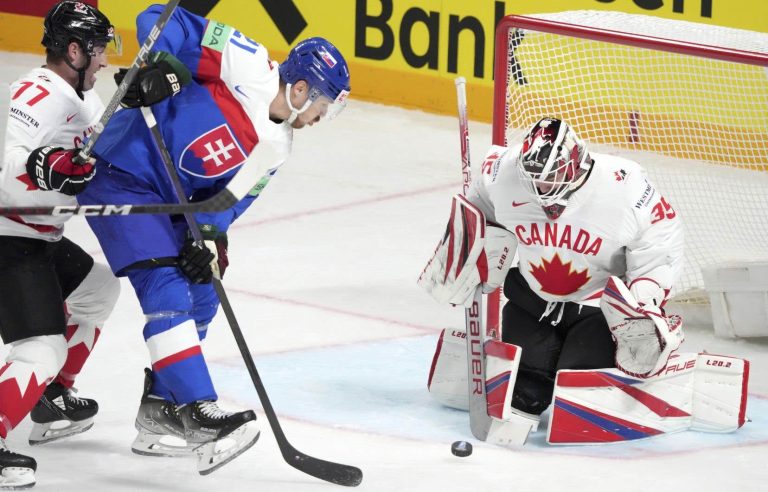 Canada defeats Slovakia 2-1 in shootout at World Hockey Championship