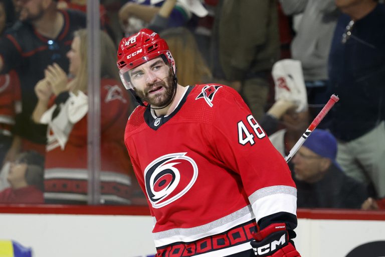 Carolina Hurricanes |  With nine points in four games, Martinook leads the charge