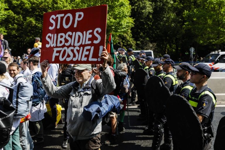 Demonstration for the climate |  More than 1,500 people arrested in the Netherlands