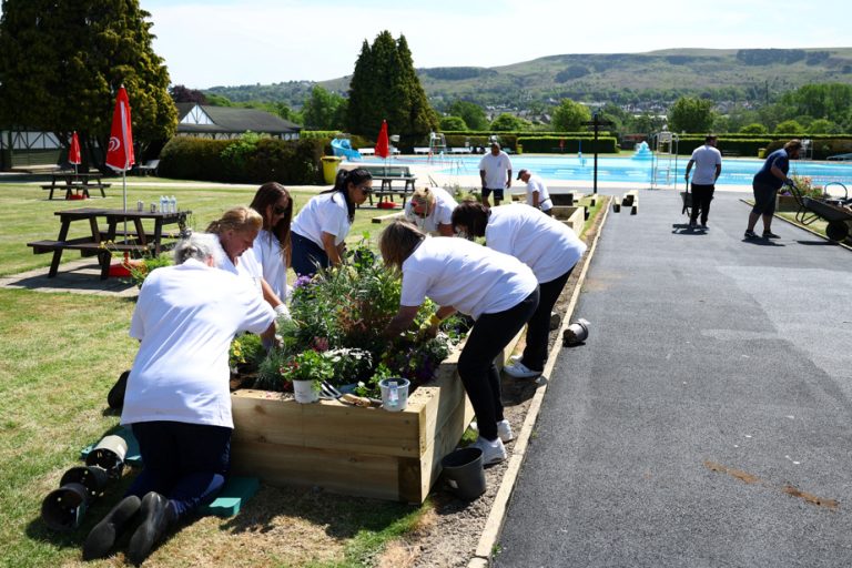 England |  Ex-lottery winners bloom outdoor swimming pool