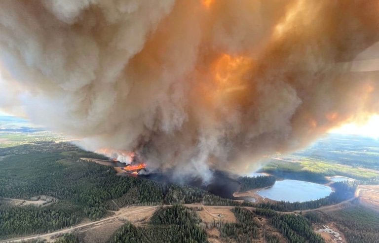 First wildfires of the year in western Canada