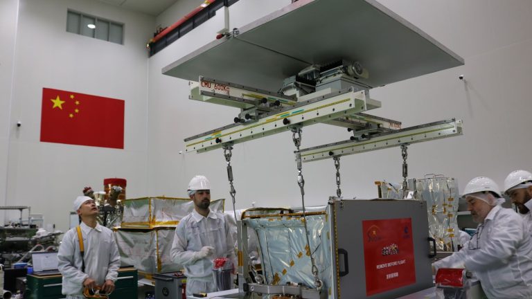 France and China assemble a joint satellite to observe gamma-ray bursts