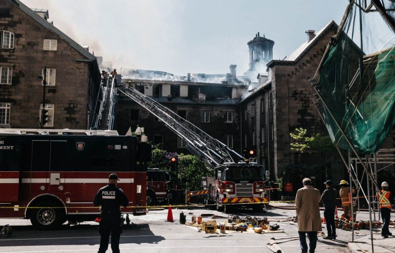 Good Shepherd Monastery still in flames