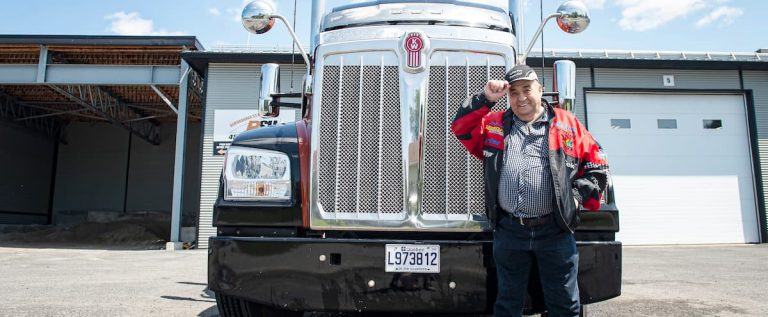 He continues to drive his truck with passion at 84