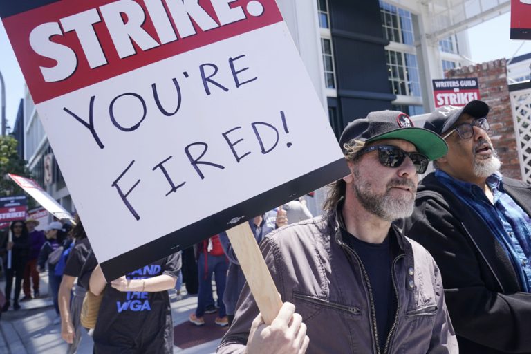 Hollywood screenwriters go on strike