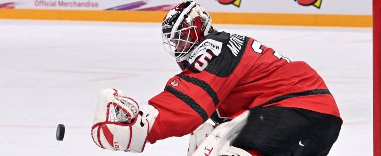 IIHF Worlds: Samuel Montembeault sends Canada to the semi-finals