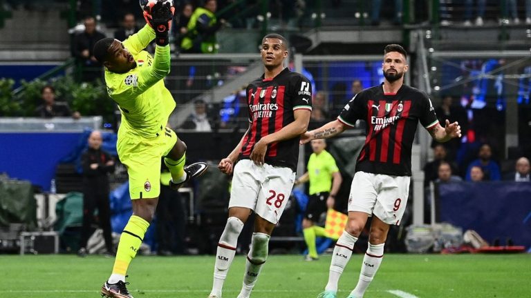 Mike Maignan allows the Rossoneri to keep hope in the semi-final second leg of the Champions League