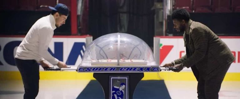 Nick Suzuki takes on none other than PK Subban in tabletop hockey