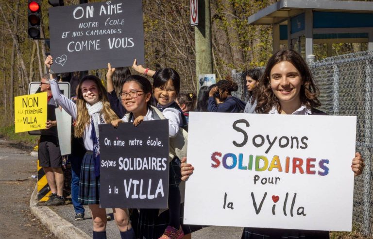 Parents and students gathered to save Villa Sainte-Marcelline