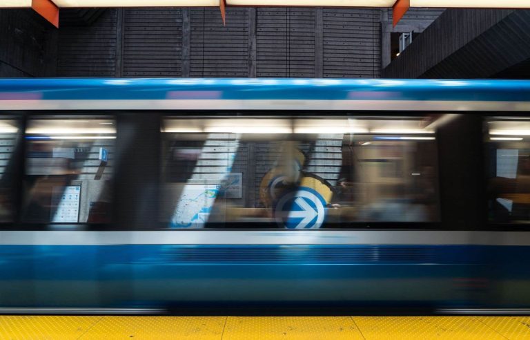 Resumption of service on the blue line of the Montreal metro