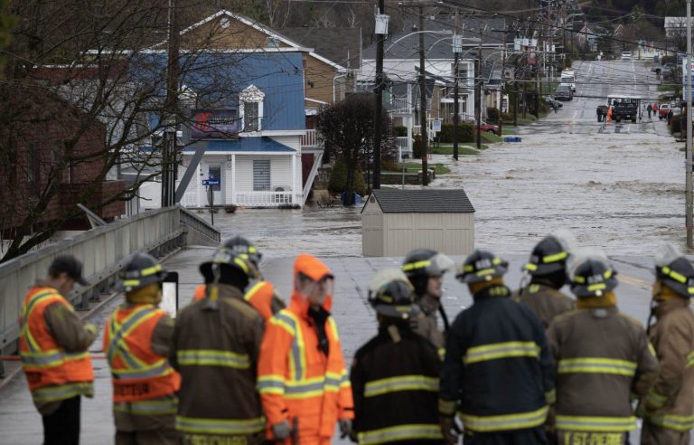 River levels in Quebec are falling