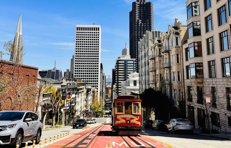 San Francisco over the “cable cars”