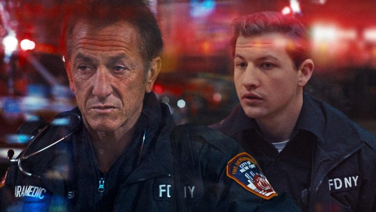 Sean Penn and Tye Sheridan as New York paramedics in “Black Flies”, a dark but starchy film