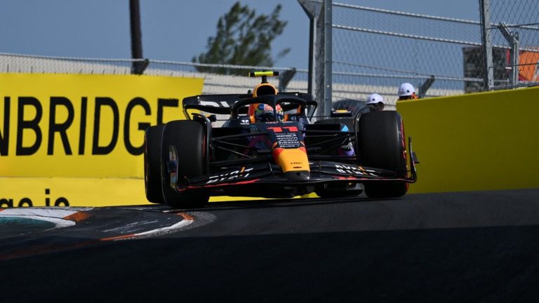 Sergio Perez takes pole position at the Miami Grand Prix, Max Verstappen will start 9th