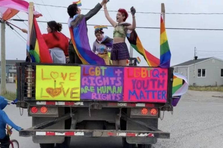 Swell around the Pride Parade in Kuujjuaq