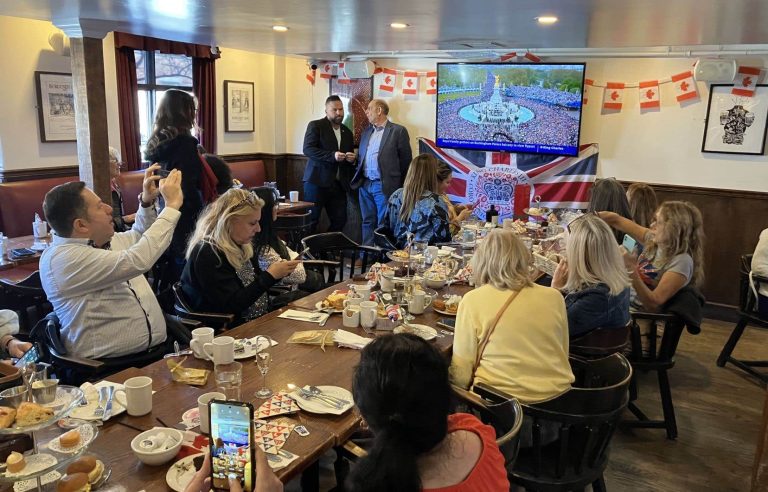 Tea and scones for a festive coronation in Montreal