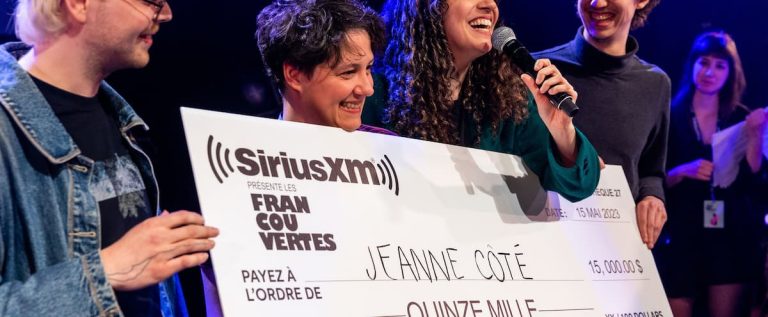 The new winner of the Francouvertes, Jeanne Côté, had tried to enter the contest six other times in the past