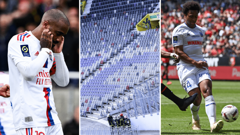 Troyes goes down to Ligue 2, Lacazette fallen hero, Toulouse-Nantes postponed because of three suspicious packages … What to remember from Sunday’s matches