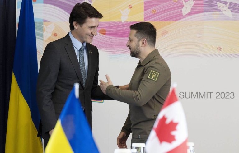 Trudeau meets Zelensky at the G7 summit