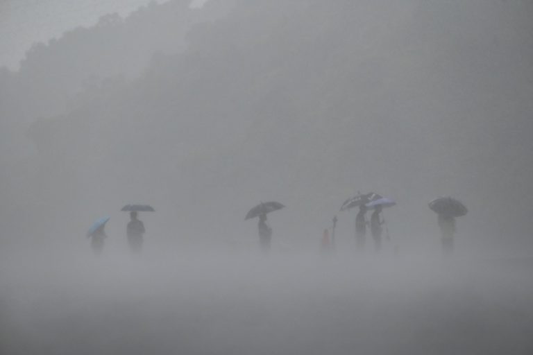 Typhoon Mawar tickles the coast of Taiwan