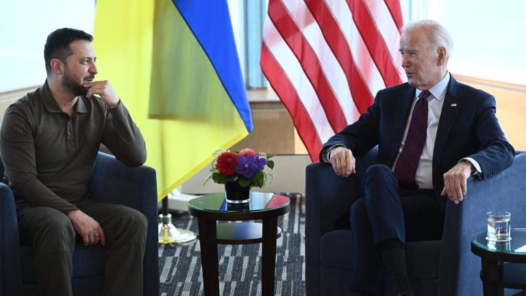 Volodymyr Zelensky meets Joe Biden at G7 summit, US president promises new weapons and ammunition in Kyiv