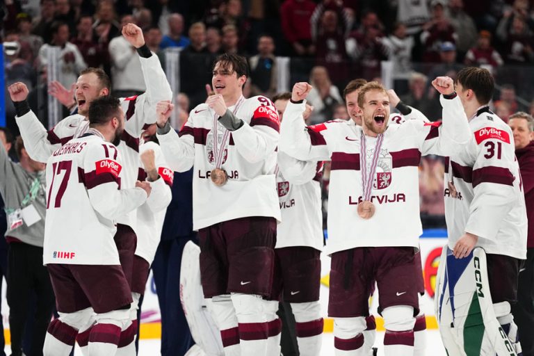 World Hockey Championship |  Latvia beat USA in overtime to claim bronze