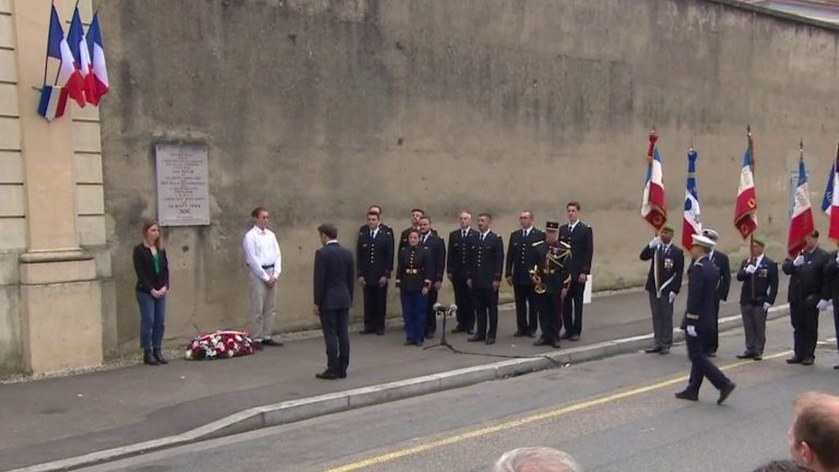 a ceremony under close surveillance