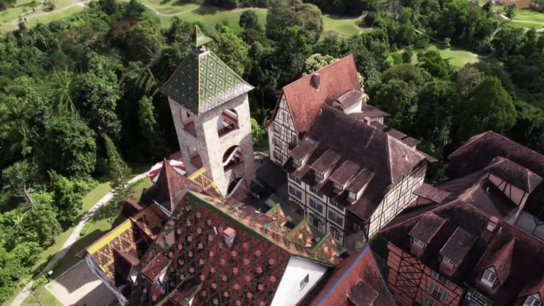 an almost identical replica of the city of Colmar in Malaysia