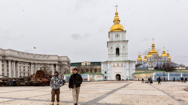 the city of kyiv hit again by drones and missiles this night