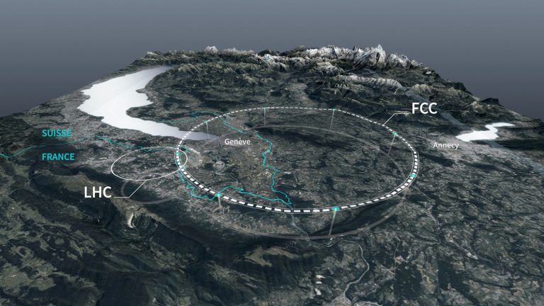 the “future circular collider”, a 91 kilometer tunnel 200 meters underground, between France and Switzerland