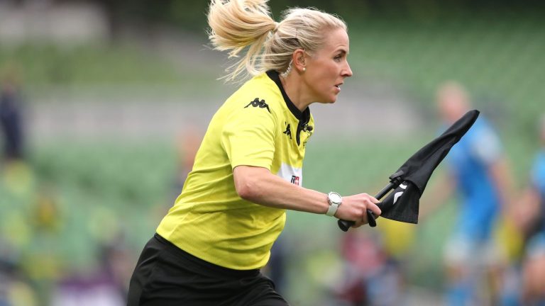 who is Joy Neville, the first referee to officiate men’s World Cup matches?