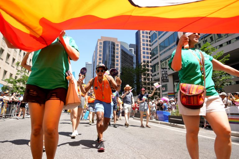 A large crowd attends the Toronto Pride Parade