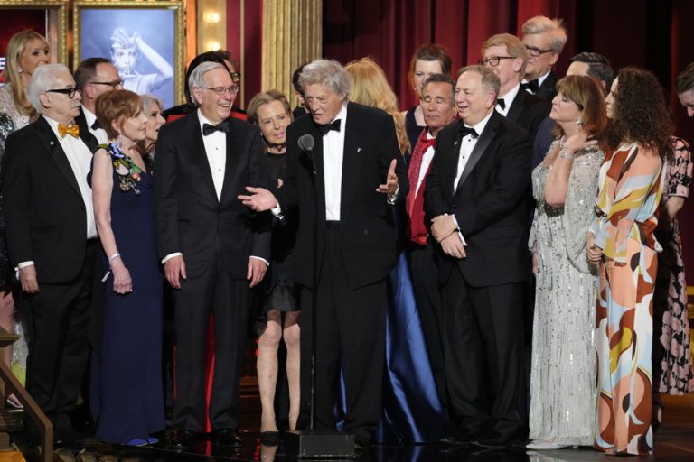 A play on anti-Semitism triumphs at the Tony Awards