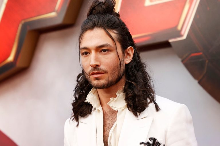 Accused of sexual misconduct |  Ezra Miller attends The Flash premiere