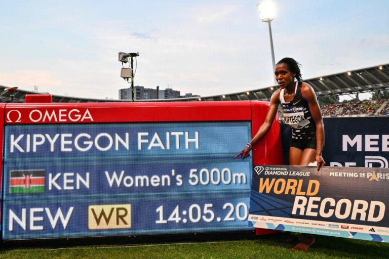 Athletics |  Faith Kipyegon breaks 5000m world record