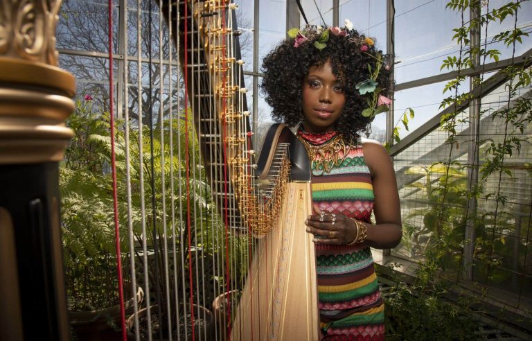 Brandee Younger, rap and harp fan