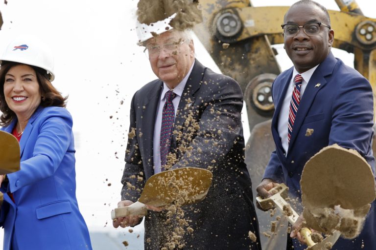 Breaking ground for the new Buffalo Bills stadium