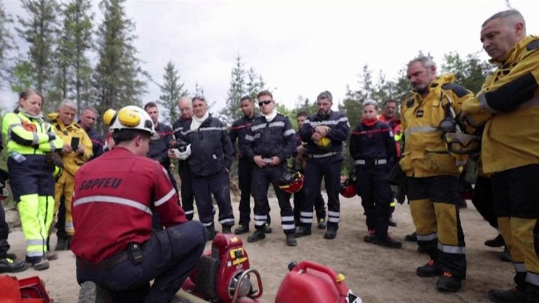 French firefighters who came to lend a hand