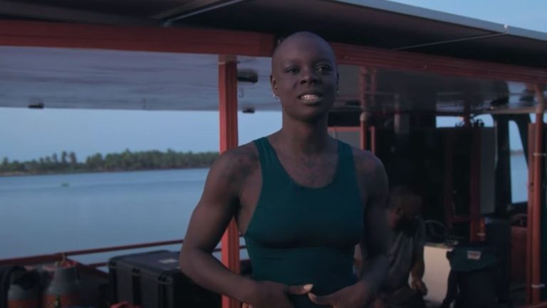 Ghanaian Yvette Tetteh completes the first swim down the Volta River to document microplastic pollution