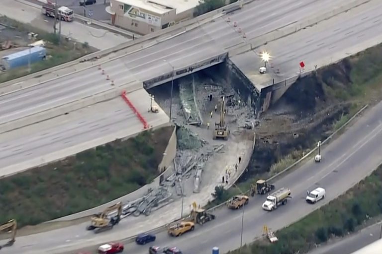 Highway 95 in Philadelphia |  A road trip would have caused the collapse