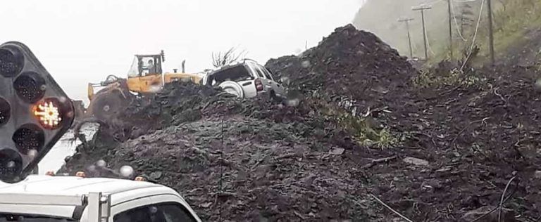 His vehicle taken by a landslide in Haute-Gaspésie: “I was scared my God when it lifted”