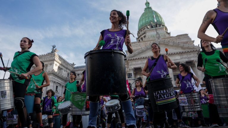 In Argentina, the annual march against violence against women marked by a recent feminicide