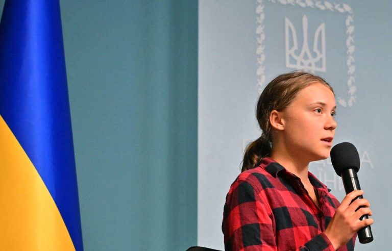 In kyiv, Greta Thunberg criticizes the lack of international reaction to “ecocide” in Ukraine