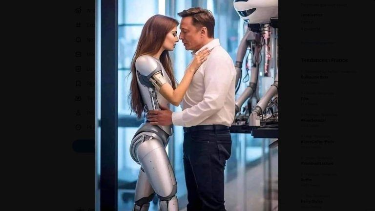 Is Elon Musk in a relationship with a robot woman?