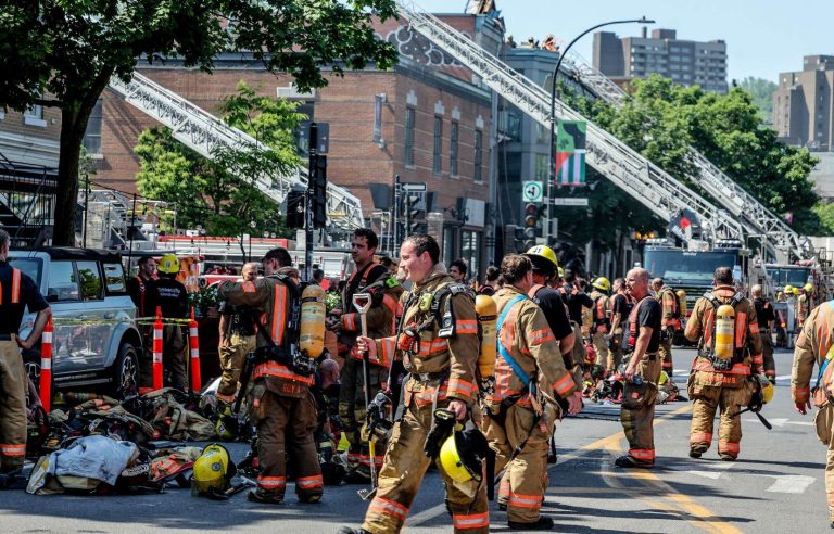 Major mobilization of firefighters for a minor fire in Montreal