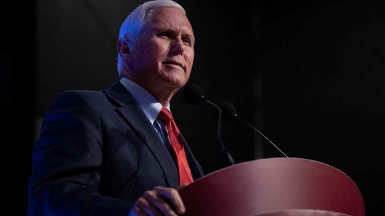 Mike Pence, Donald Trump’s former vice president, files his candidacy for the White House