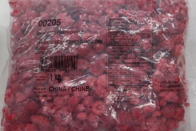 Presence of norovirus |  Alasko brand frozen fruit recalled